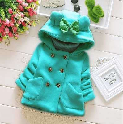 Girls warm coat winter jacket clothes for Newborn girl baby - Mubimart