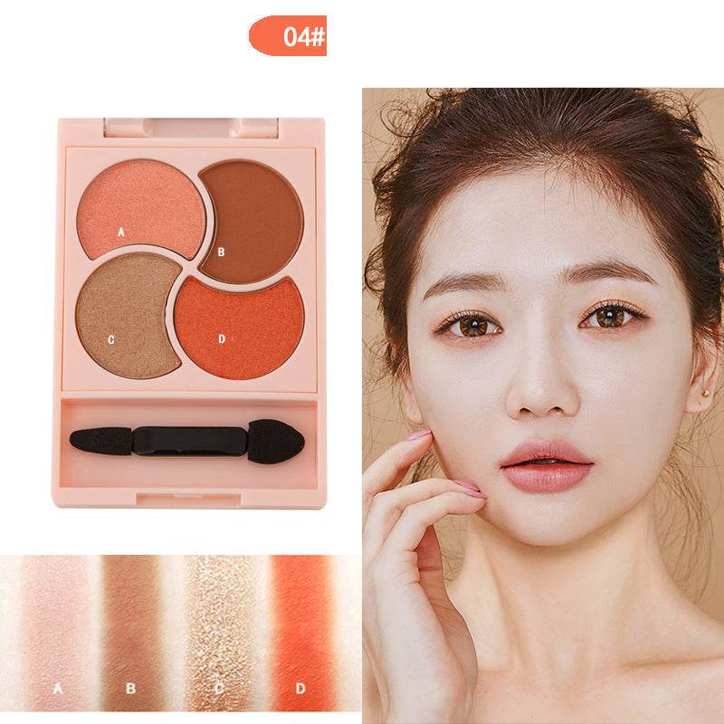 Girly four-color eyeshadow - Mubimart