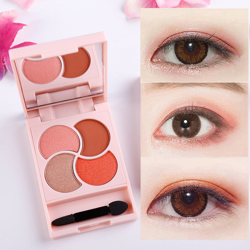 Girly four-color eyeshadow - Mubimart - Eyeshadow 