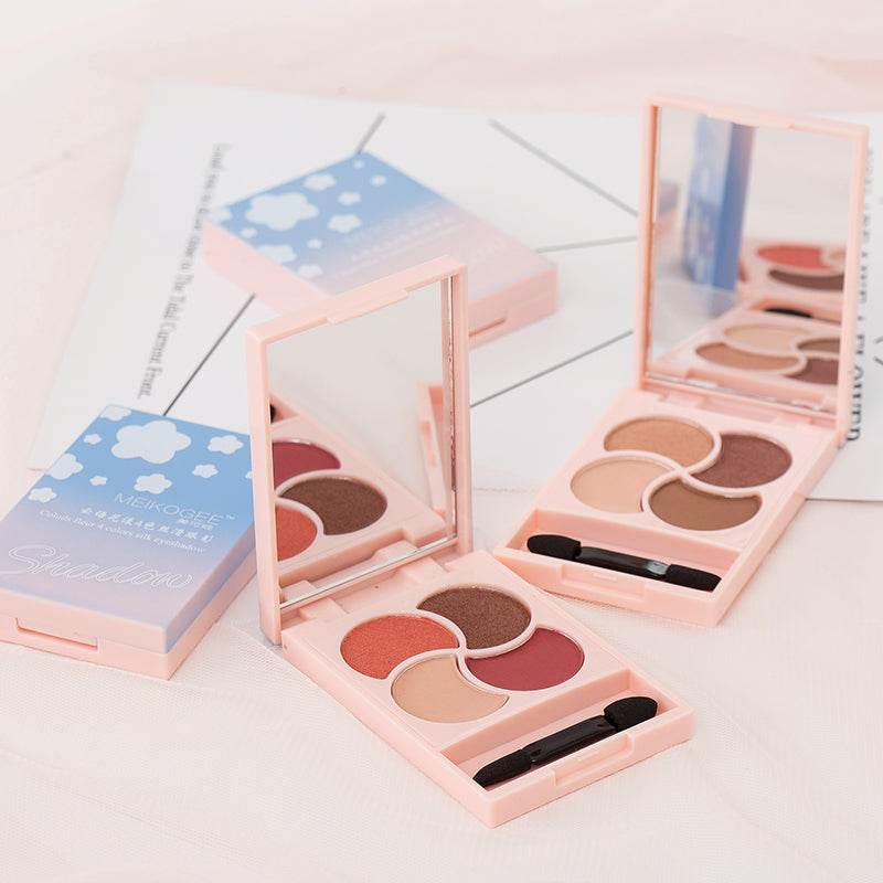 Girly four-color eyeshadow - Mubimart