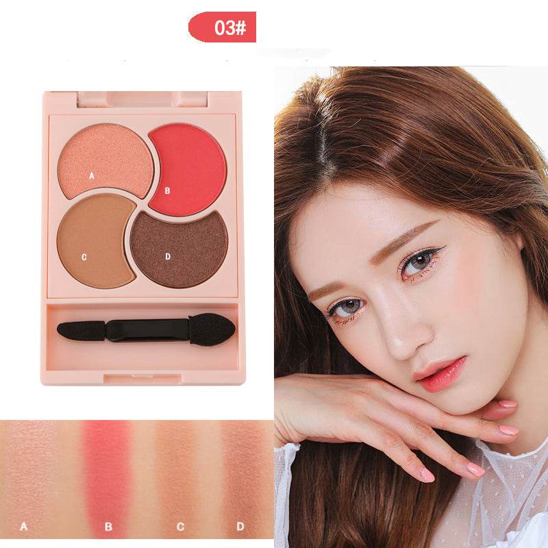 Girly four-color eyeshadow - Mubimart