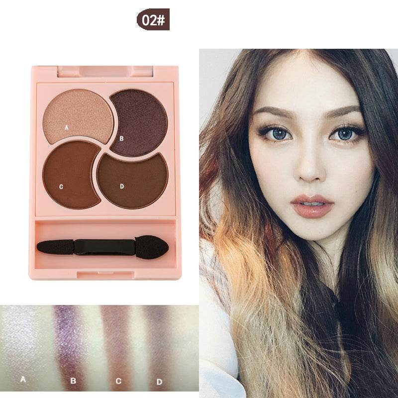 Girly four-color eyeshadow - Mubimart