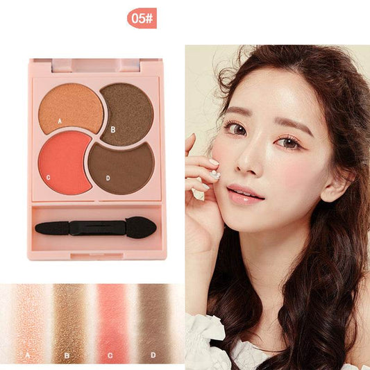 Girly four-color eyeshadow - Mubimart