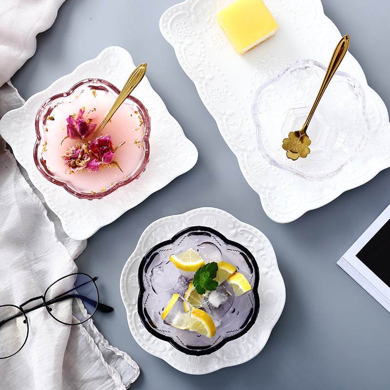 Glass Bowl Bird's Nest Soup Bowl With Sugar Water - Mubimart