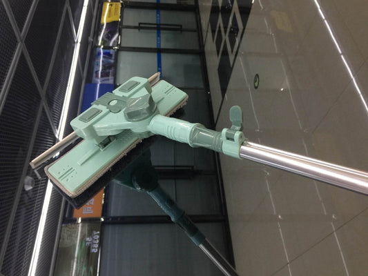 Glass Cleaner Double-layer High-rise Retractable Double-sided Window Cleaner Artifact High-rise Cleaning - Mubimart