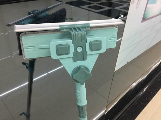 Glass Cleaner Double-layer High-rise Retractable Double-sided Window Cleaner Artifact High-rise Cleaning - Mubimart