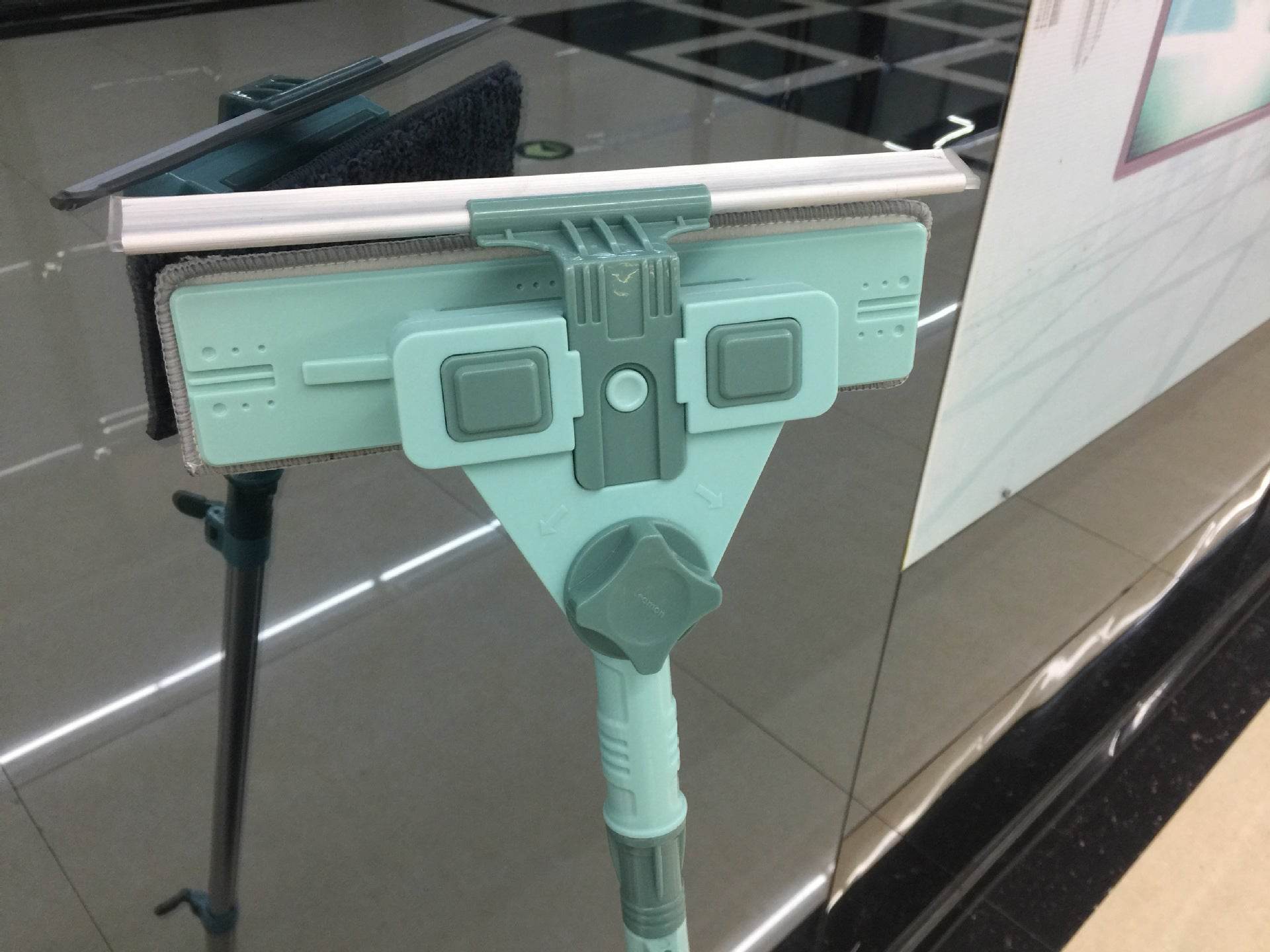 Glass Cleaner Double-layer High-rise Retractable Double-sided Window Cleaner Artifact High-rise Cleaning - Mubimart