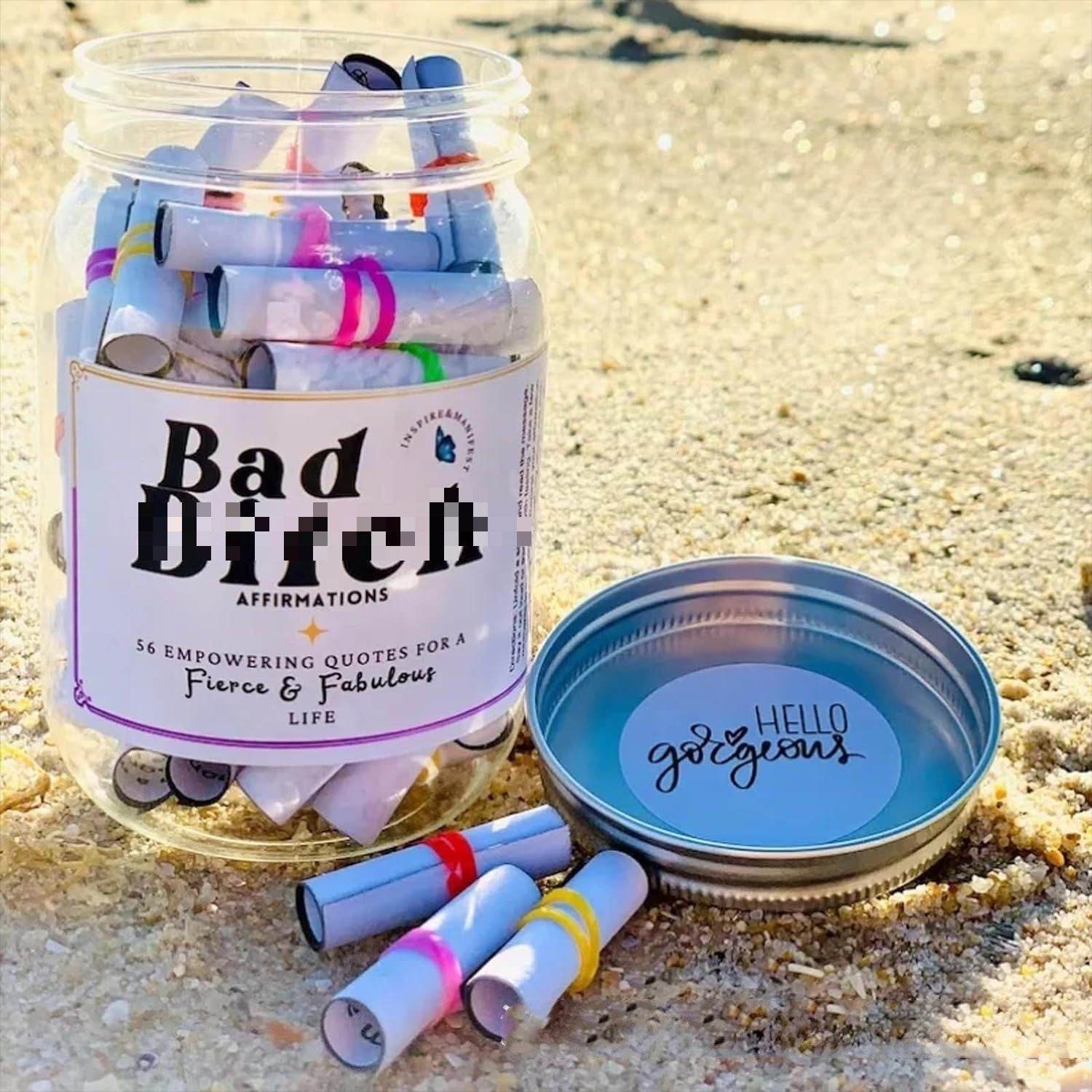 Glass Daily Surprise Encouragement Jar - Mubimart