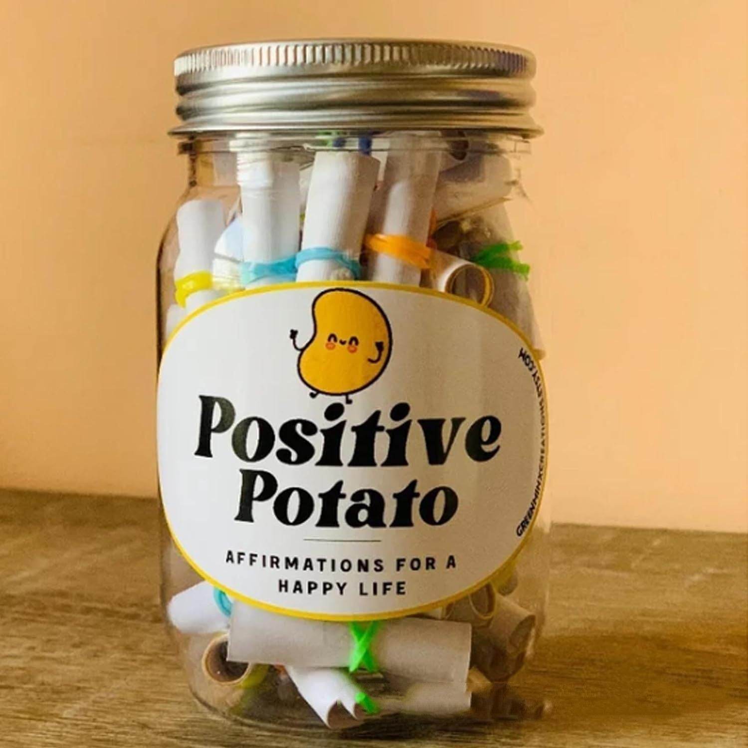 Glass Daily Surprise Encouragement Jar - Mubimart