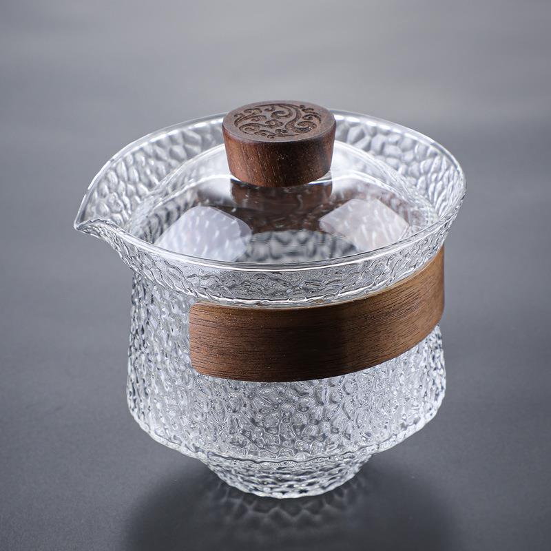 Glass Lid Bowl Non-scald Cover Bowl New Japanese Cover Bowl New Tea Set - Mubimart -  