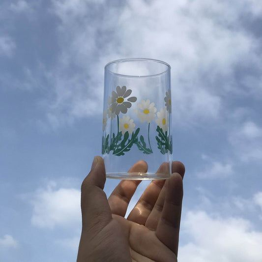 Glass Little Printed Glass Jug Set Summer Cold Water Bottle - Mubimart