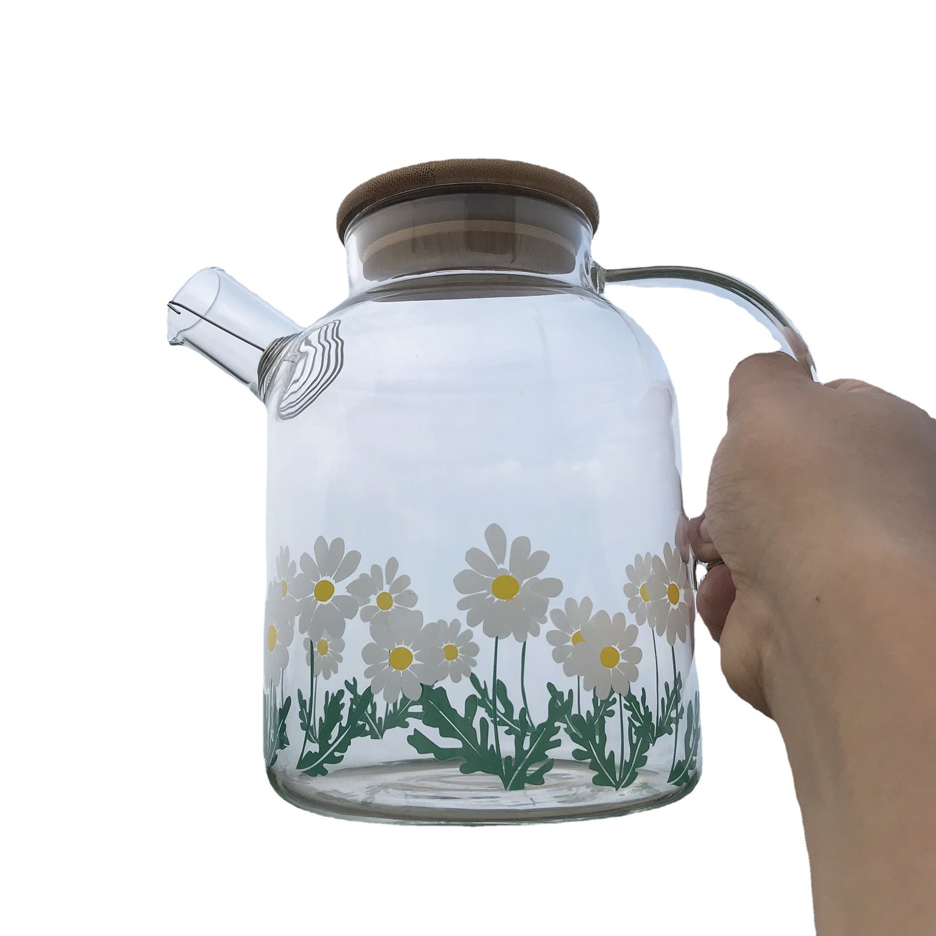 Glass Little Printed Glass Jug Set Summer Cold Water Bottle - Mubimart -  