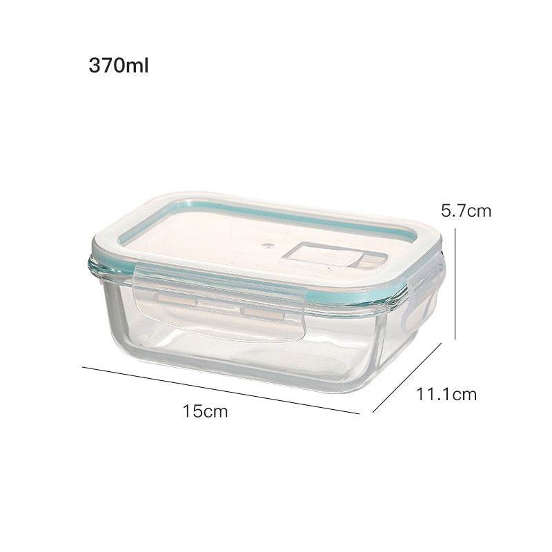 Glass Lunch Box Microwave Lunch Box Separation Type - Mubimart