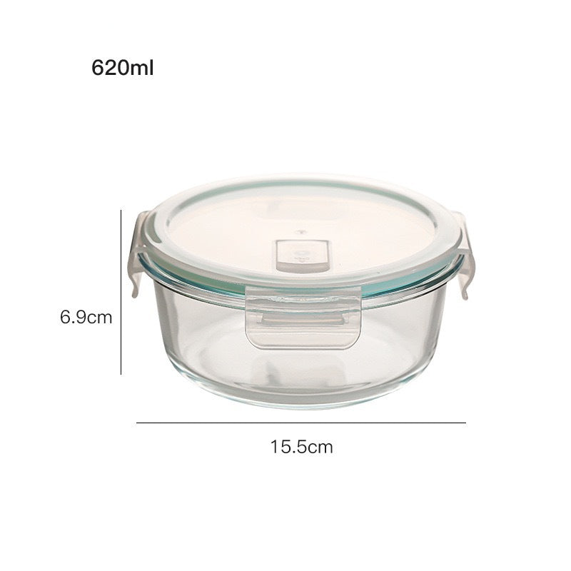 Glass Lunch Box Microwave Lunch Box Separation Type - Mubimart -  