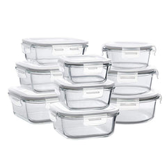 Glass Lunch Box Microwave Lunch Box Separation Type - Mubimart -  