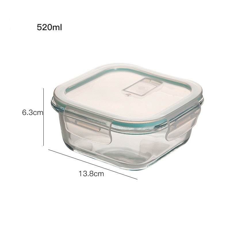 Glass Lunch Box Microwave Lunch Box Separation Type - Mubimart