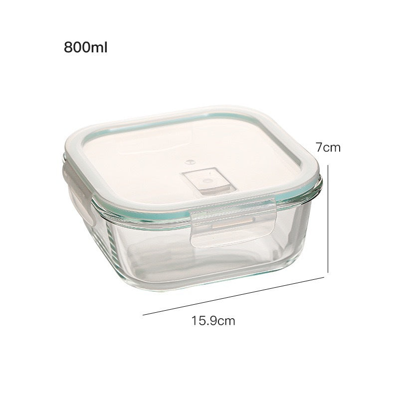 Glass Lunch Box Microwave Lunch Box Separation Type - Mubimart -  