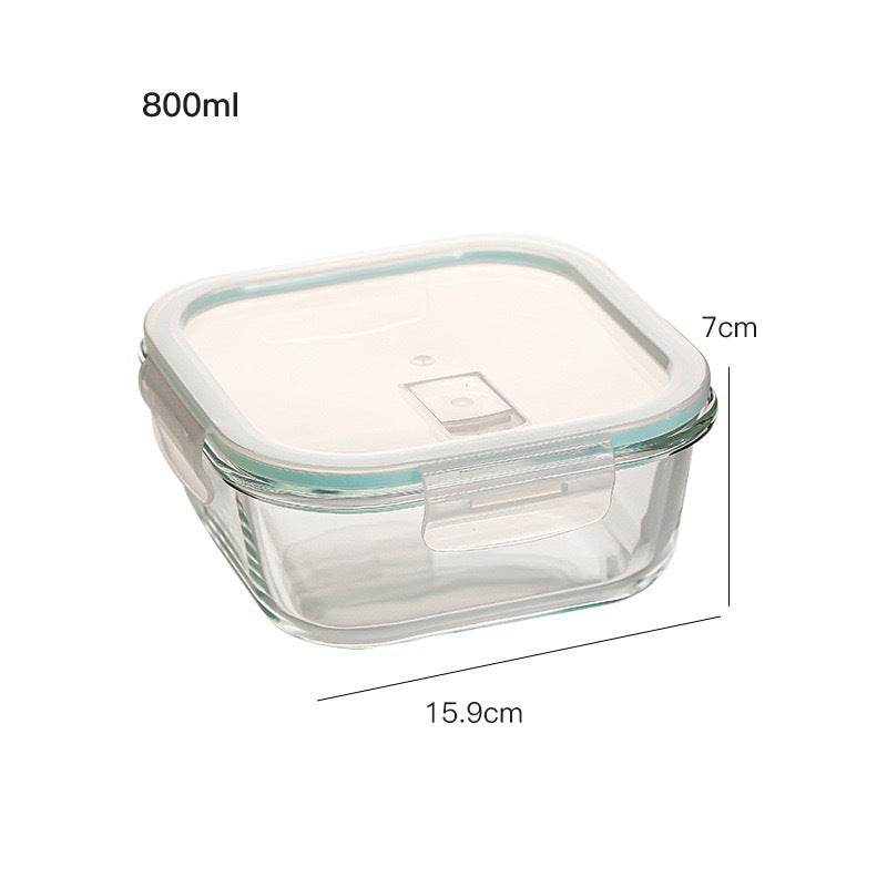 Glass Lunch Box Microwave Lunch Box Separation Type - Mubimart