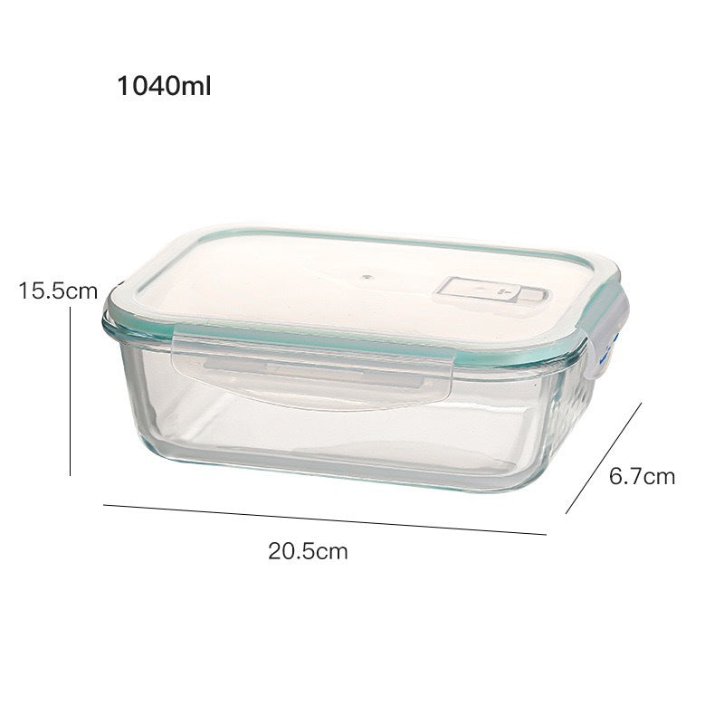 Glass Lunch Box Microwave Lunch Box Separation Type - Mubimart -  