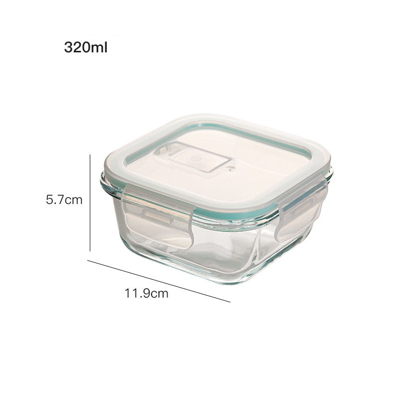 Glass Lunch Box Microwave Lunch Box Separation Type - Mubimart -  