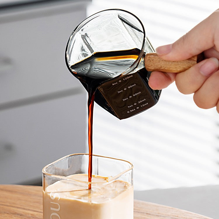 Glass Measuring Scale Coffee Measuring Cup - Mubimart -  