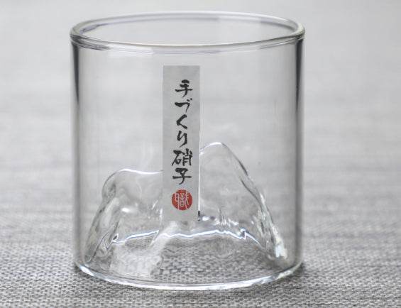 Glass Mountain View Household Water Cup - Mubimart