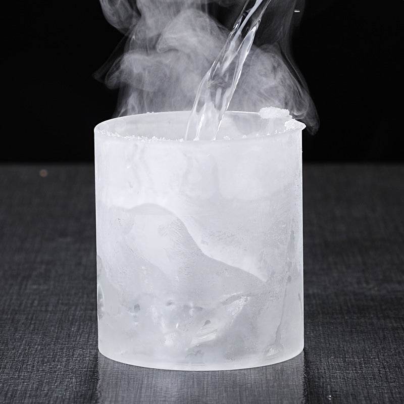 Glass Mountain View Household Water Cup - Mubimart