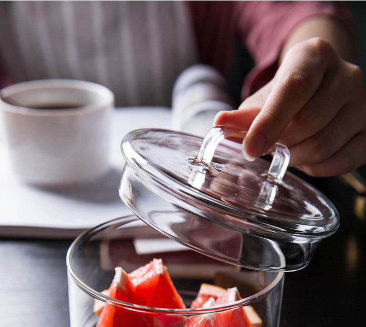 Glass Overlapping Preservation Salad Bowl - Mubimart