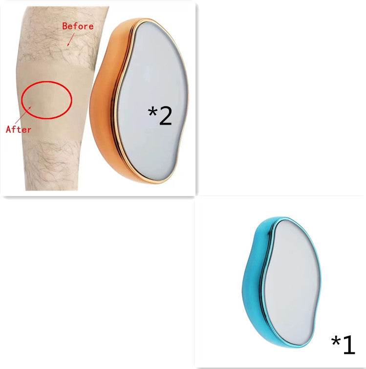 Glass Shaver Hair Removal And Exfoliation Home Beauty Tool To Remove Crystal Hair Remover - Mubimart