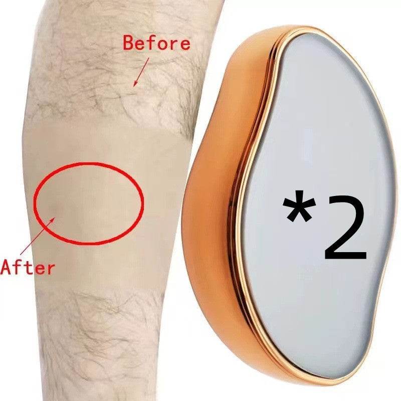 Glass Shaver Hair Removal And Exfoliation Home Beauty Tool To Remove Crystal Hair Remover - Mubimart