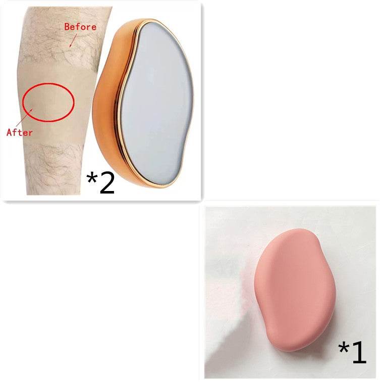 Glass Shaver Hair Removal And Exfoliation Home Beauty Tool To Remove Crystal Hair Remover - Mubimart