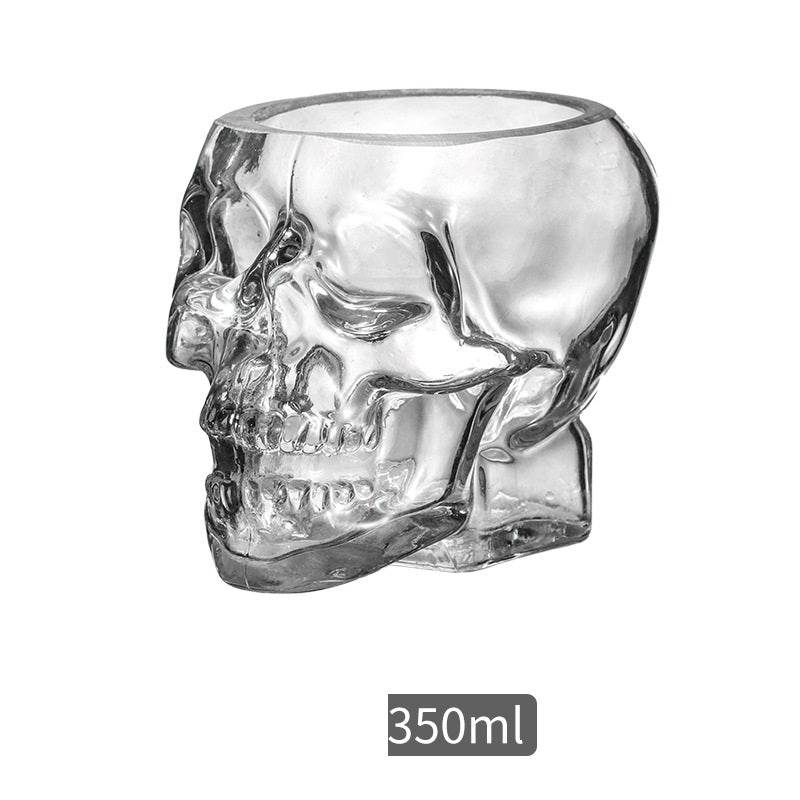Glass Skull Wine Glass Whiskey Spirits Special-Shaped Wine Glass - Mubimart