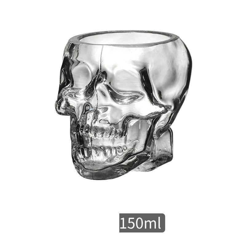 Glass Skull Wine Glass Whiskey Spirits Special-Shaped Wine Glass - Mubimart -  