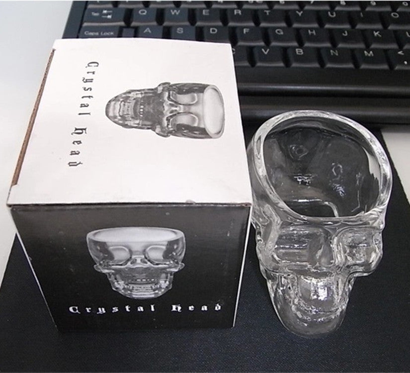 Glass Skull Wine Glass Whiskey Spirits Special-Shaped Wine Glass - Mubimart -  