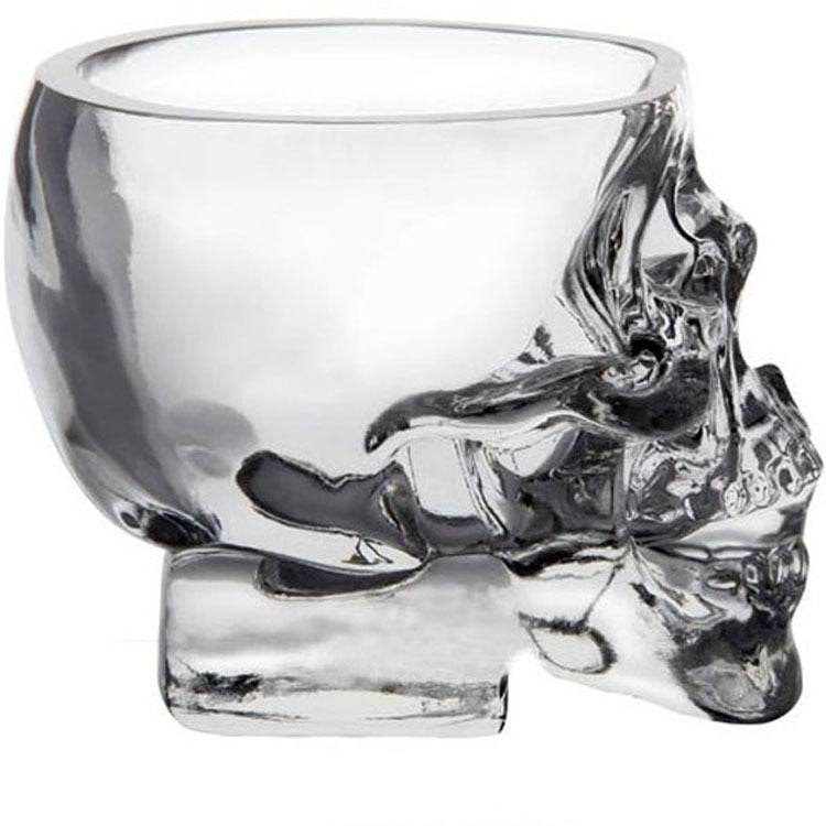 Glass Skull Wine Glass Whiskey Spirits Special-Shaped Wine Glass - Mubimart