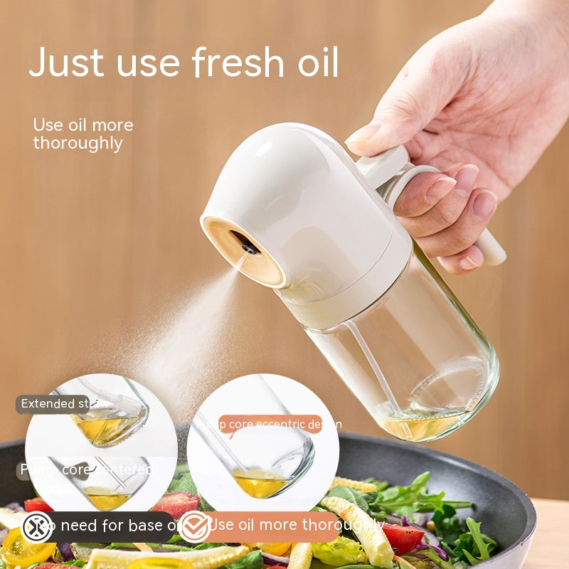 Glass Spray Oil Bottle Jar Anti-leakage Air Fryer - Mubimart -  