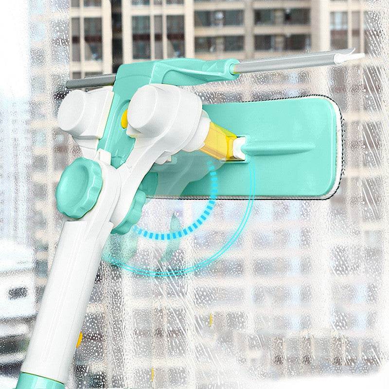 Glass Squeegee Home High-rise Window Telescopic Double-sided - Mubimart