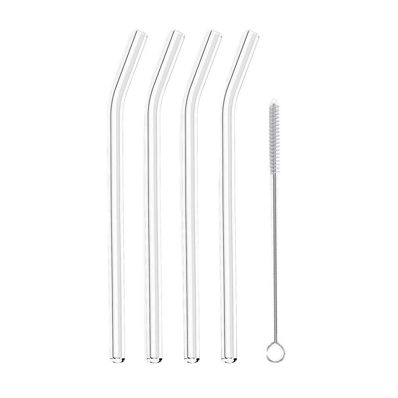 Glass Straws, Pearl Milk Tea Coarse Drinking Straws, Non-disposable Transparent Water Cups, Long Straws - Mubimart -  