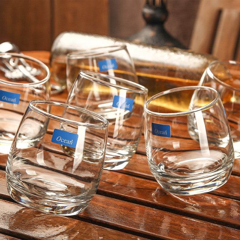 Glass cup transparent wine glass creative - Mubimart