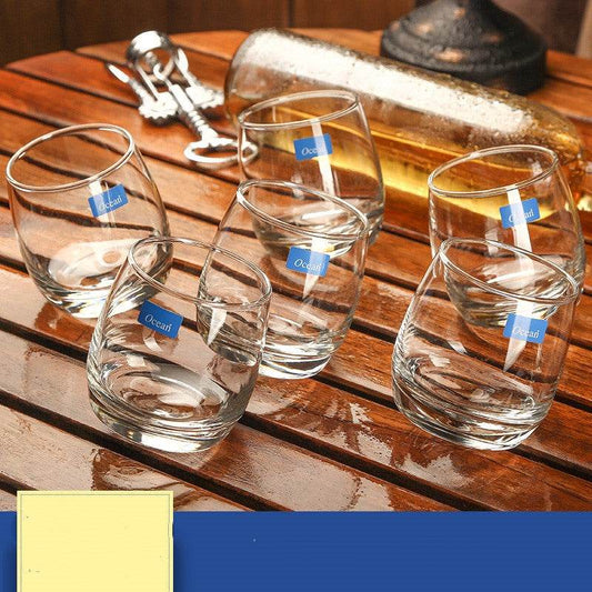 Glass cup transparent wine glass creative - Mubimart