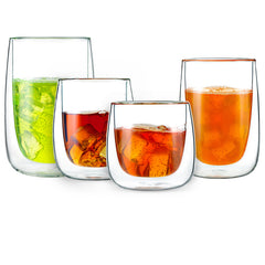 Glass double insulated water cup - Mubimart -  