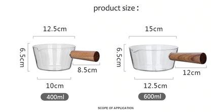 Glass milk pot - Mubimart -  