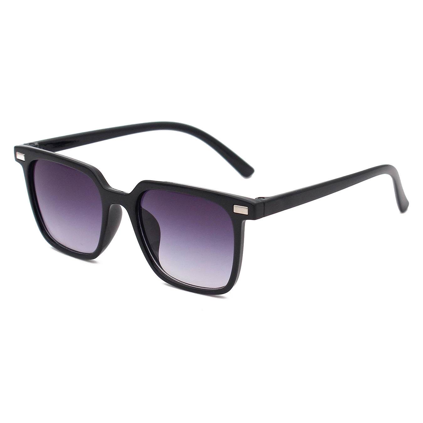 Glasses Sunglasses Retro Multicolored Frame Rice Nail Sunglasses - Mubimart