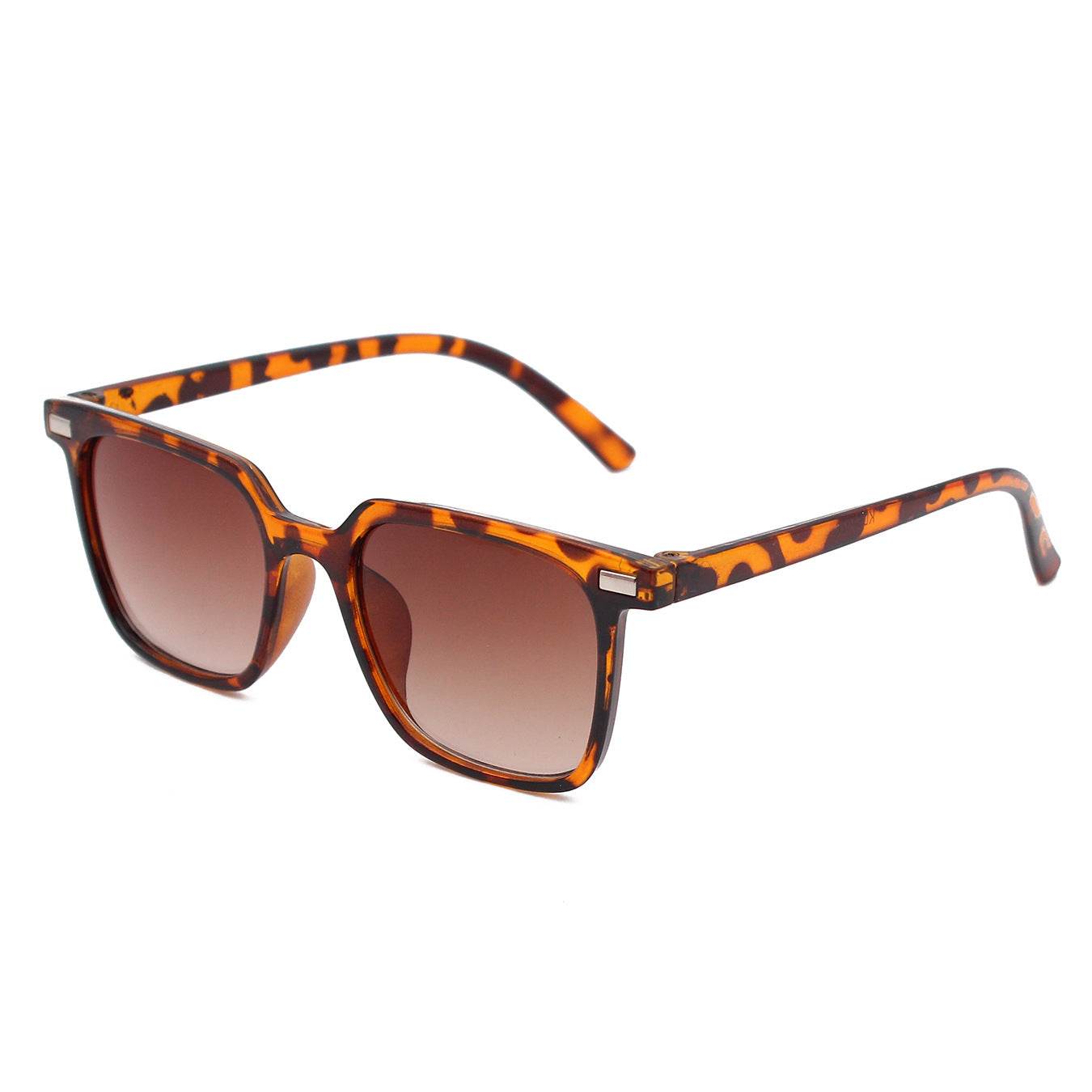 Glasses Sunglasses Retro Multicolored Frame Rice Nail Sunglasses - Mubimart