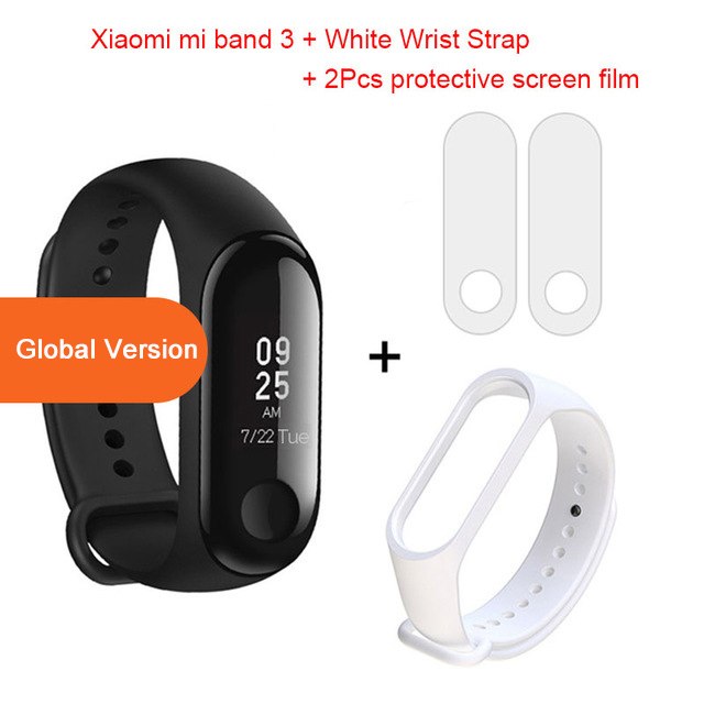 Global Version Xiaomi mi band 3 Fitness Tracker Smart Bracelet 0.78 OLED Touch Screen 50M Waterproof miband 3 Xiomi band 3 - Mubimart -  