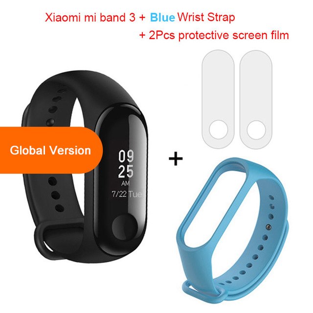 Global Version Xiaomi mi band 3 Fitness Tracker Smart Bracelet 0.78 OLED Touch Screen 50M Waterproof miband 3 Xiomi band 3 - Mubimart -  