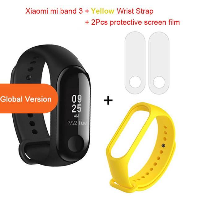 Global Version Xiaomi mi band 3 Fitness Tracker Smart Bracelet 0.78 OLED Touch Screen 50M Waterproof miband 3 Xiomi band 3 - Mubimart