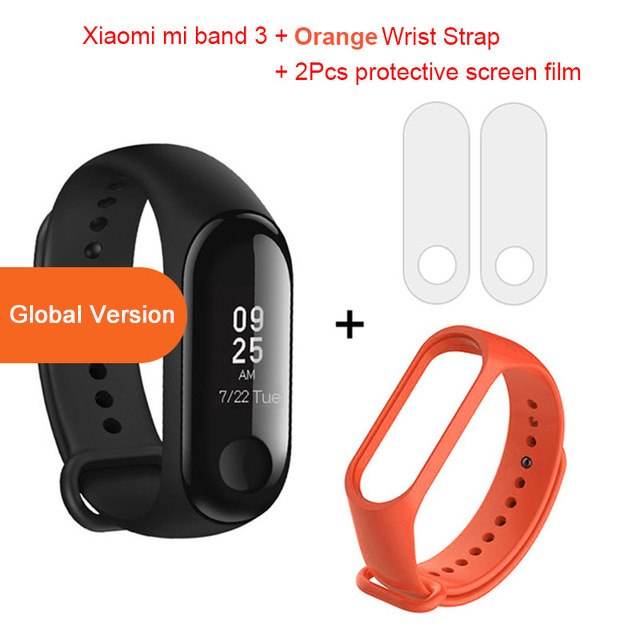 Global Version Xiaomi mi band 3 Fitness Tracker Smart Bracelet 0.78 OLED Touch Screen 50M Waterproof miband 3 Xiomi band 3 - Mubimart