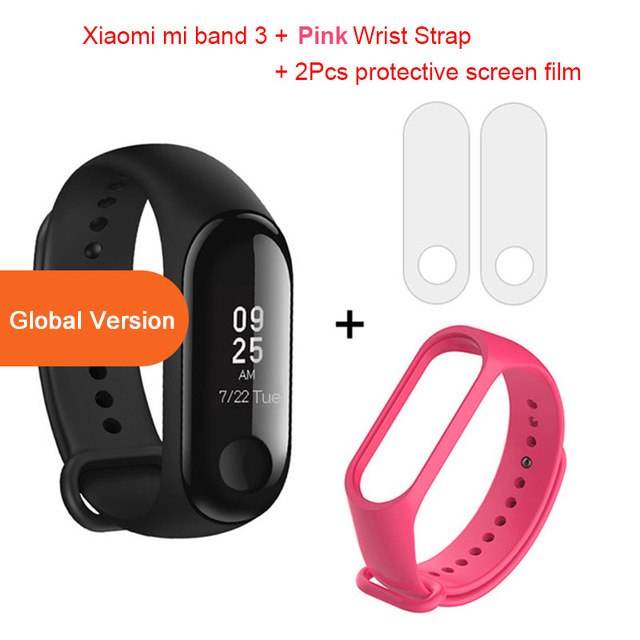 Global Version Xiaomi mi band 3 Fitness Tracker Smart Bracelet 0.78 OLED Touch Screen 50M Waterproof miband 3 Xiomi band 3 - Mubimart
