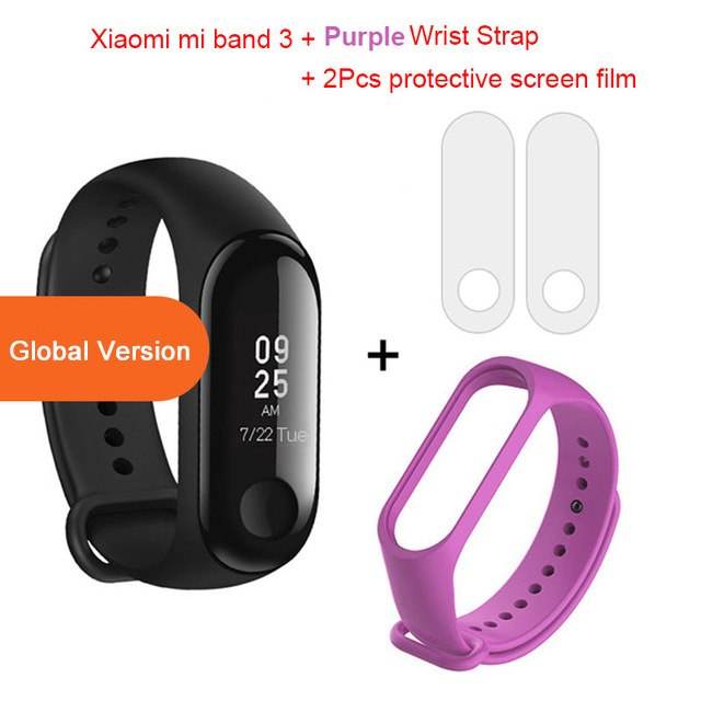 Global Version Xiaomi mi band 3 Fitness Tracker Smart Bracelet 0.78 OLED Touch Screen 50M Waterproof miband 3 Xiomi band 3 - Mubimart